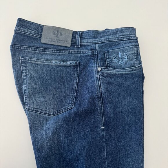 SCISSOR SCRIPTOR MSRP $899  Cesare Luxury Men's Jeans, Size TG 36/38 - Picture 8 of 17